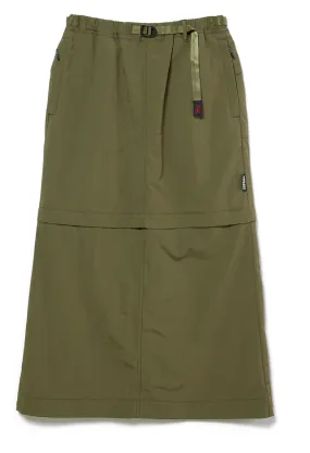 Gramicci Women's Convertible Micro Ripstop Skirt - Army Green