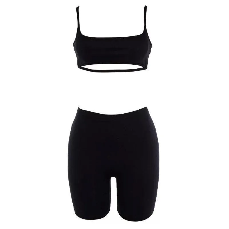 I'm So Solid Biker Short Set