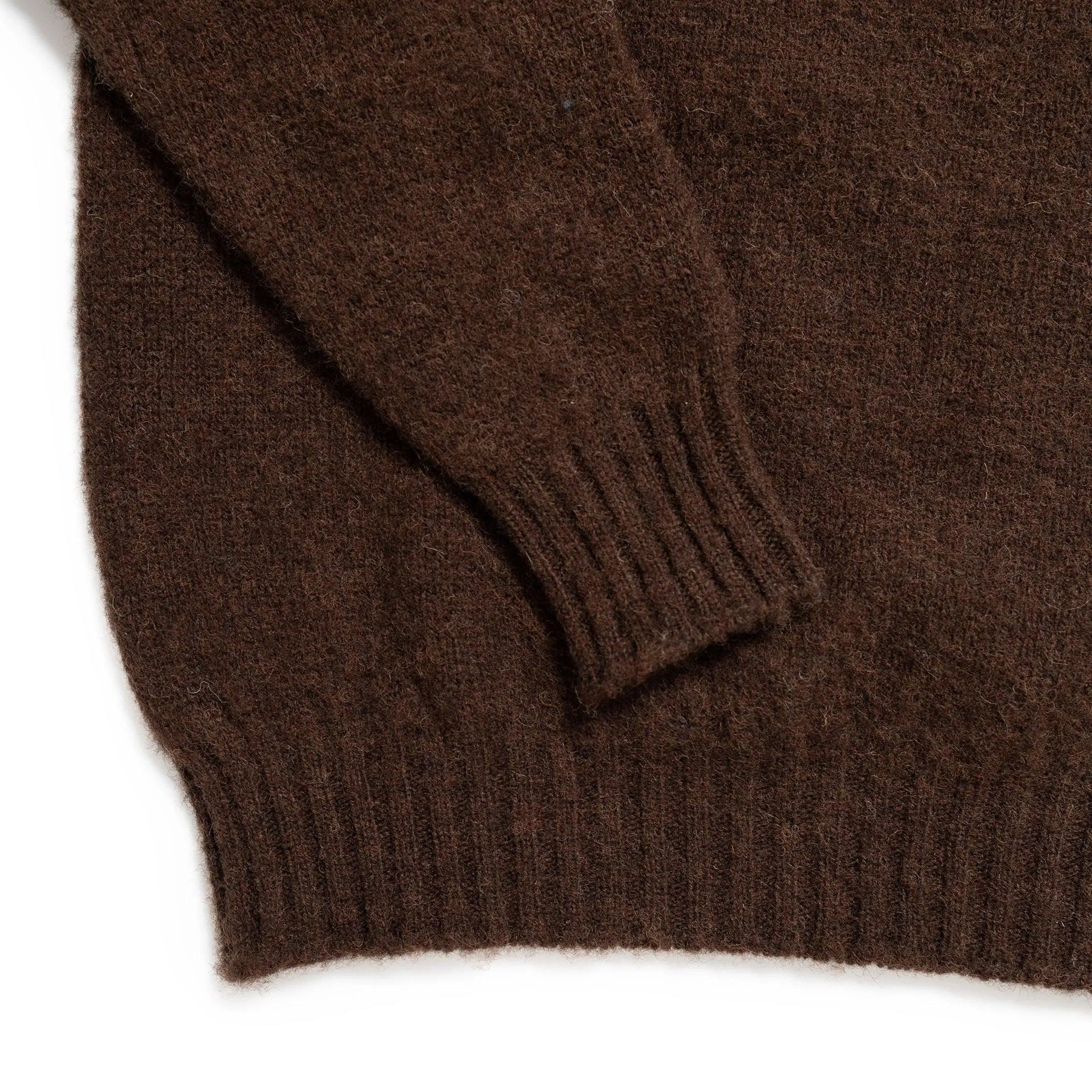 Jamieson's For Clutch Cafe Brushed Shetland Sweater Leather