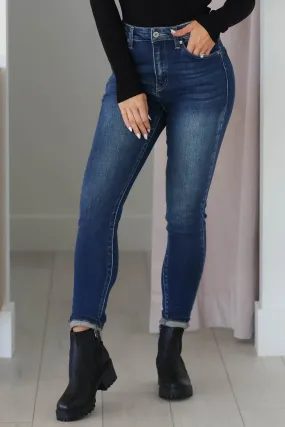 KANCAN Cora High Rise Skinny Jeans - Dark Wash
