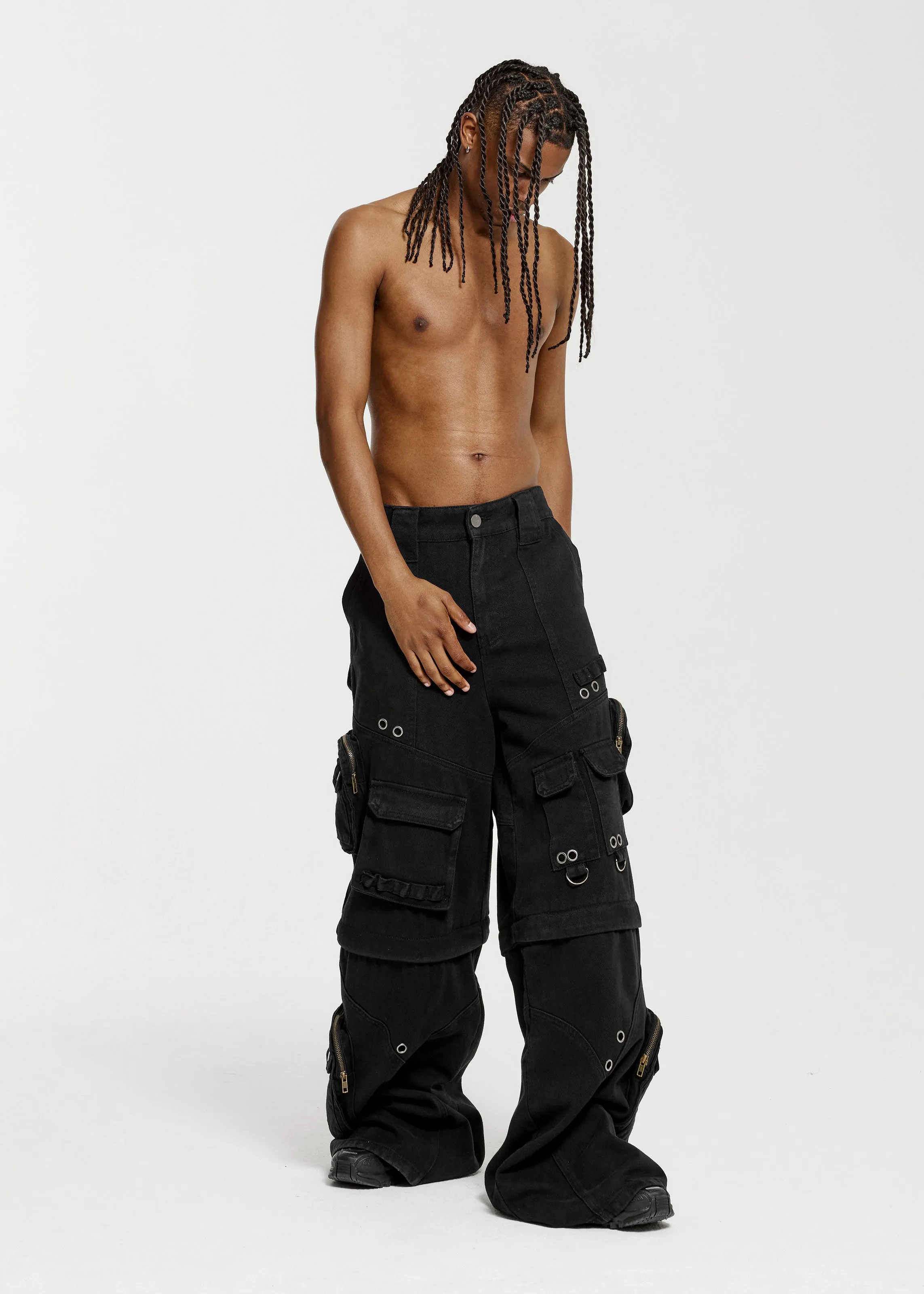 KARGO PANTS - BLACK