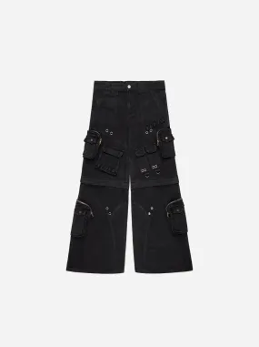 KARGO PANTS - BLACK