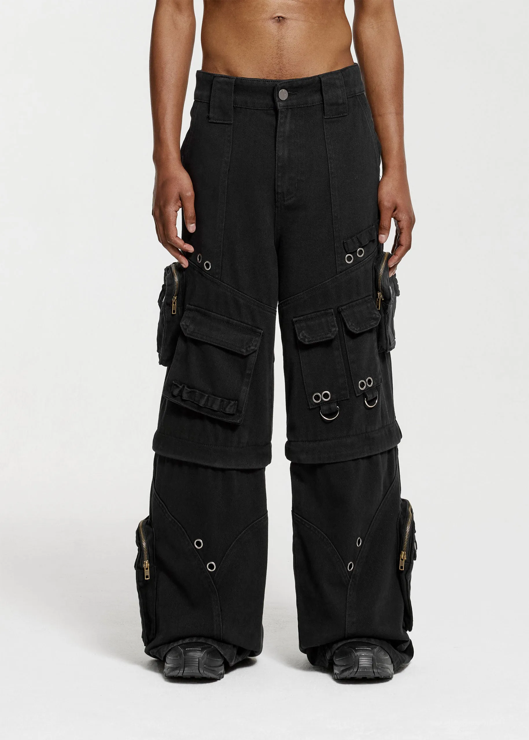 KARGO PANTS - BLACK