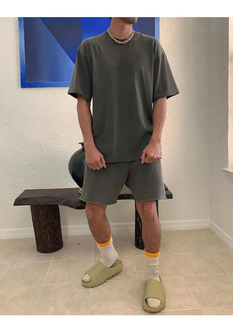 Loose heavy cotton summer shorts
