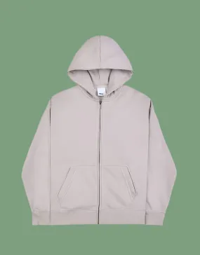 Men's Fleece Zipper Hoodie- Dark Grey