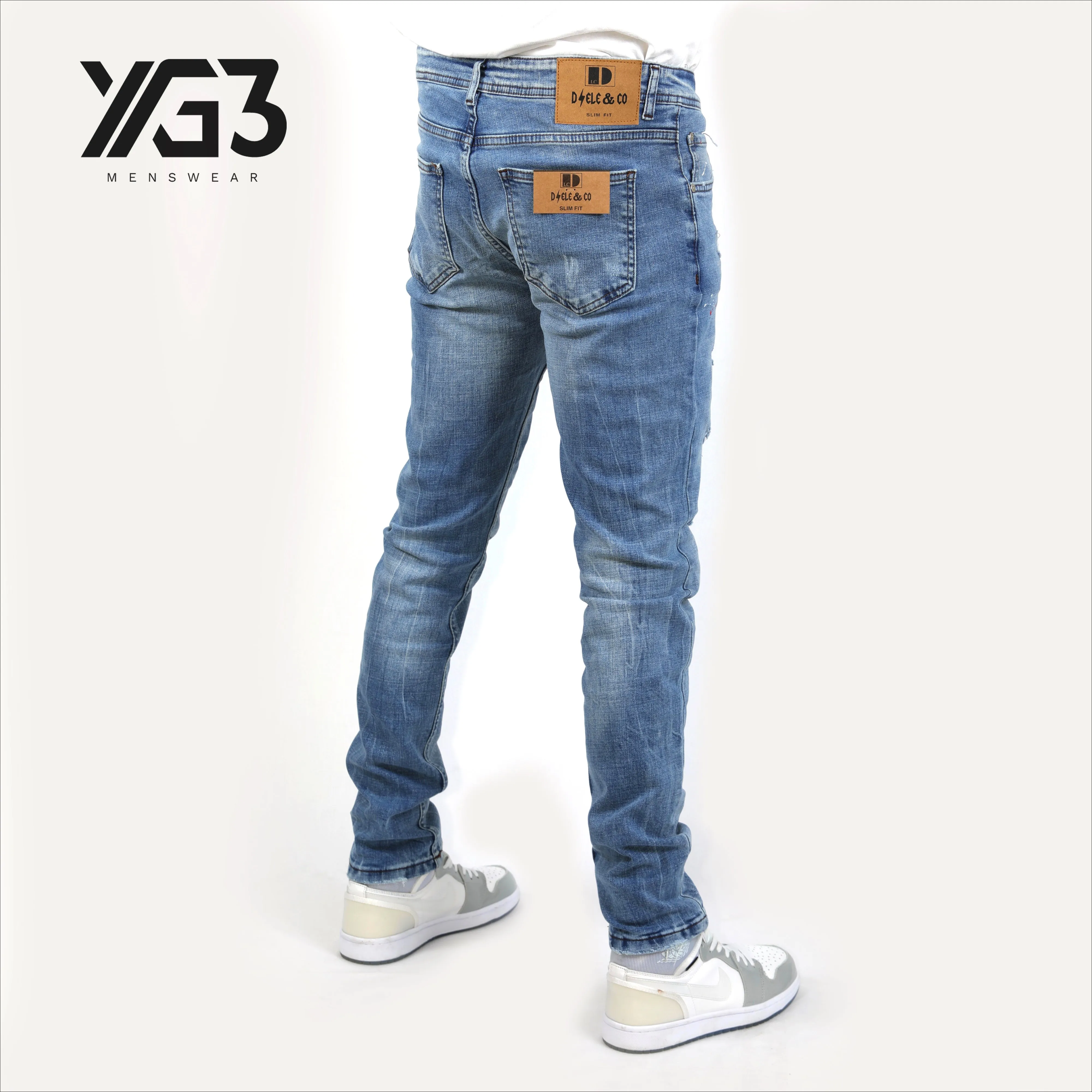 Mens slim fit stretch jeans (023) (G)
