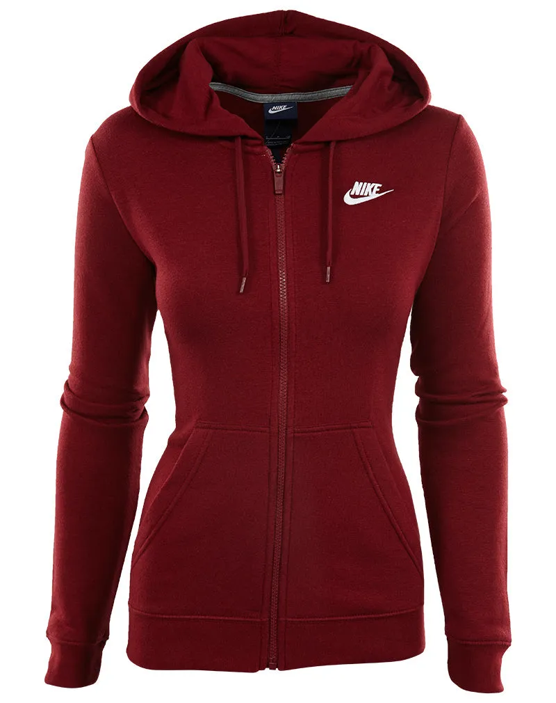 Nike Full Zip Fleece Hoodie Womens Style : 803638
