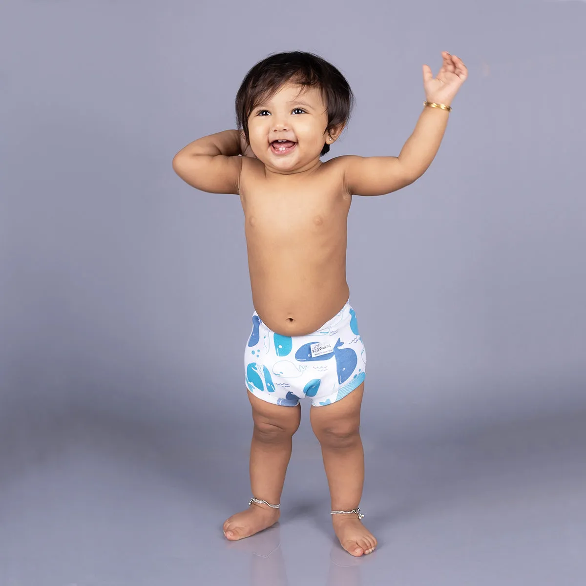 Potty Training Pants Evil Eye & Whale Print - Pack of 2
