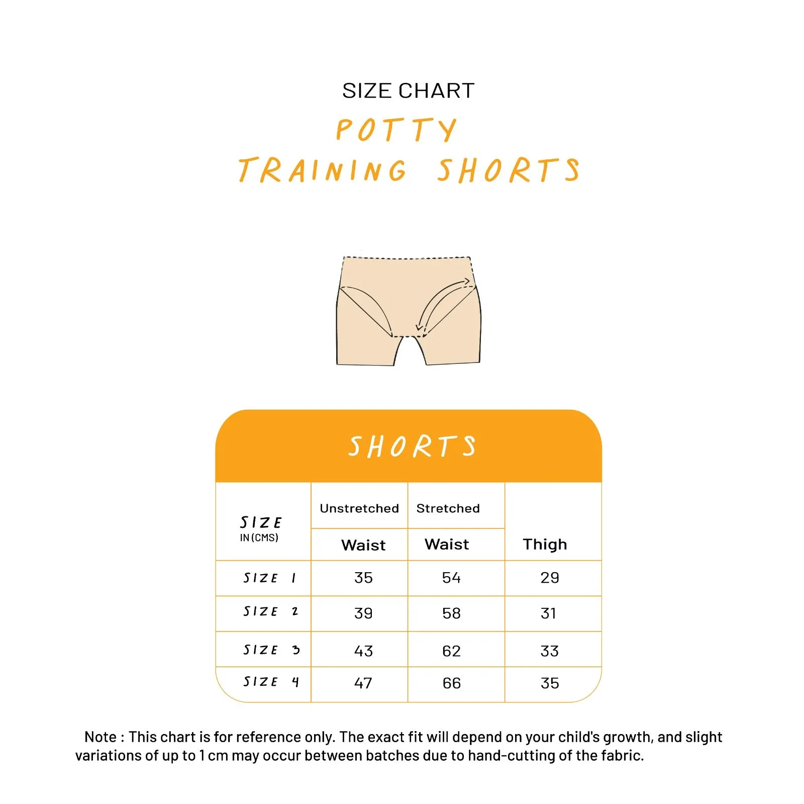 Potty Training Shorts 2-3 Years Pack of 12
