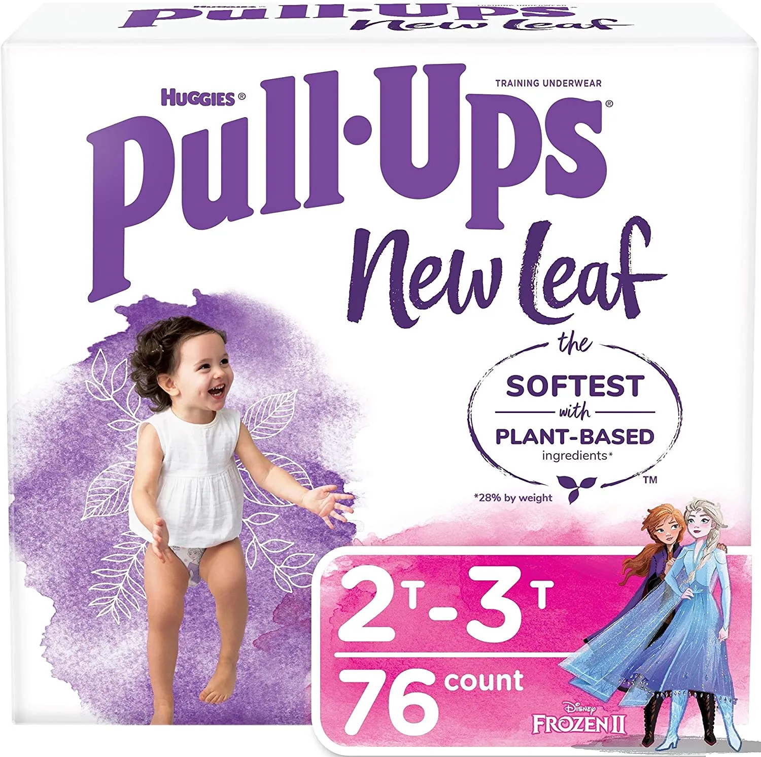 Pull-Ups New Leaf Girls' Potty Training Pants Training Underwear, 2T-3T, 76 Ct, Retails $97 