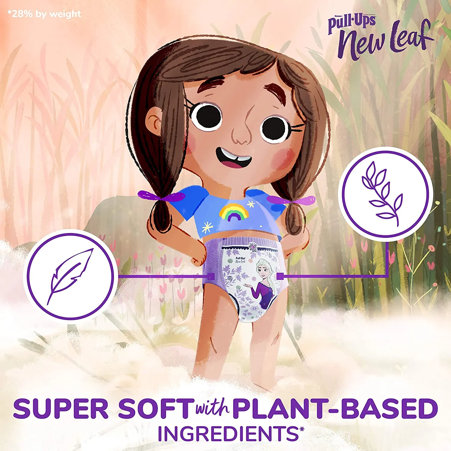 Pull-Ups New Leaf Girls' Potty Training Pants Training Underwear, 2T-3T, 76 Ct, Retails $97 