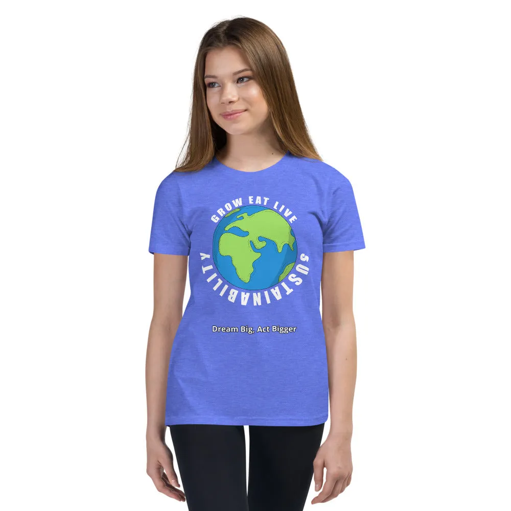 "Grow Eat Live" Youth Short Sleeve T-Shirt