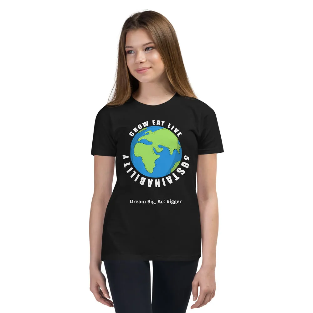 "Grow Eat Live" Youth Short Sleeve T-Shirt