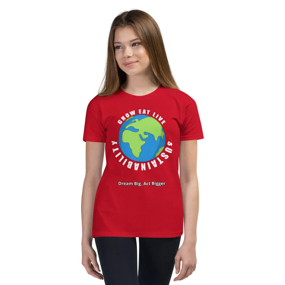 "Grow Eat Live" Youth Short Sleeve T-Shirt