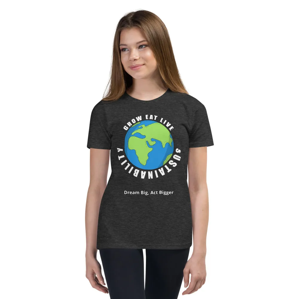 "Grow Eat Live" Youth Short Sleeve T-Shirt