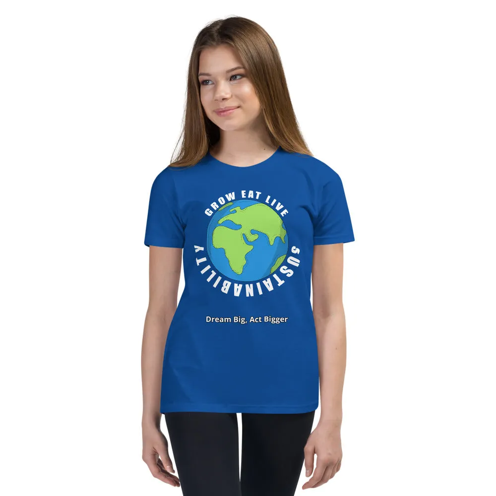 "Grow Eat Live" Youth Short Sleeve T-Shirt