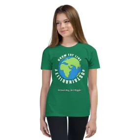 "Grow Eat Live" Youth Short Sleeve T-Shirt