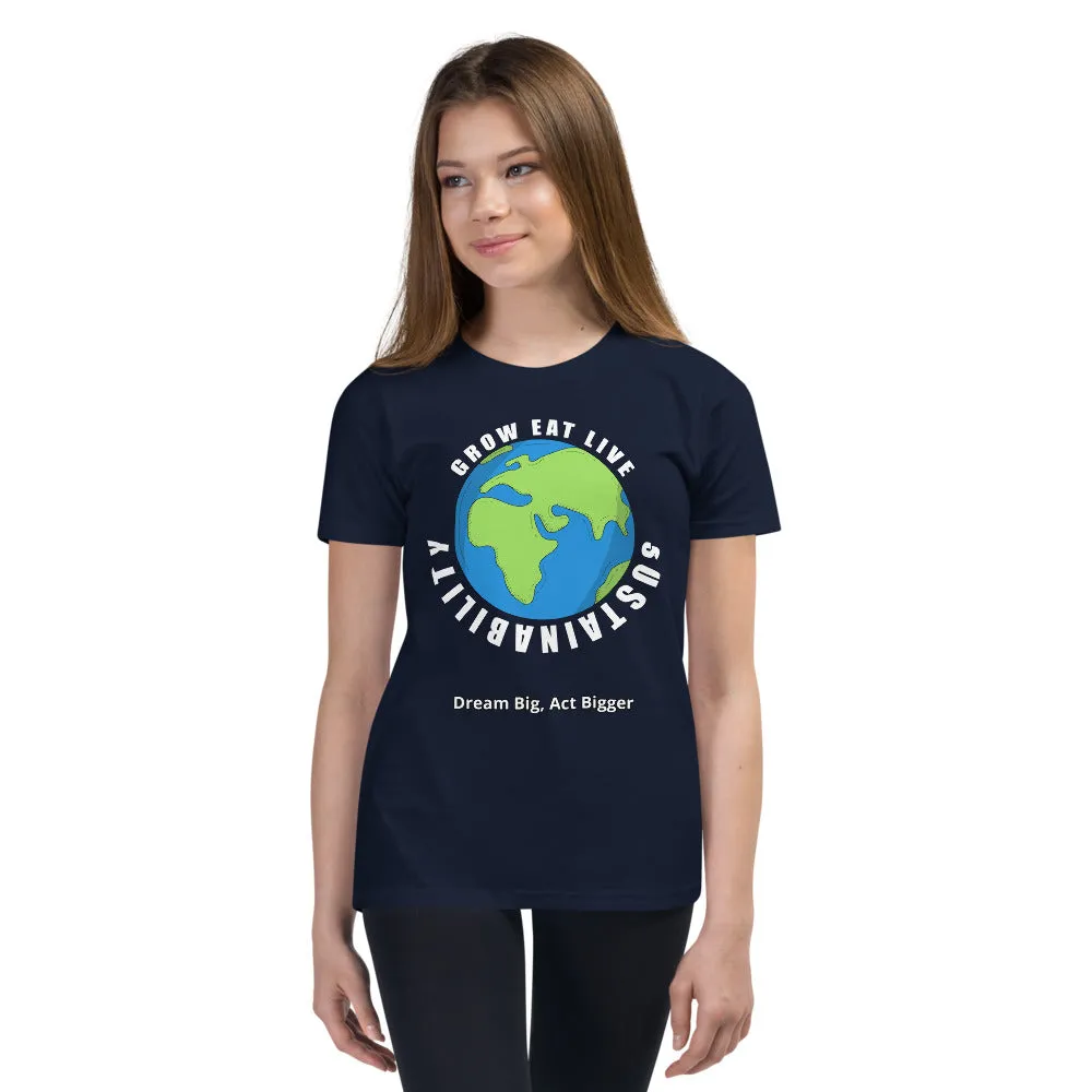 "Grow Eat Live" Youth Short Sleeve T-Shirt