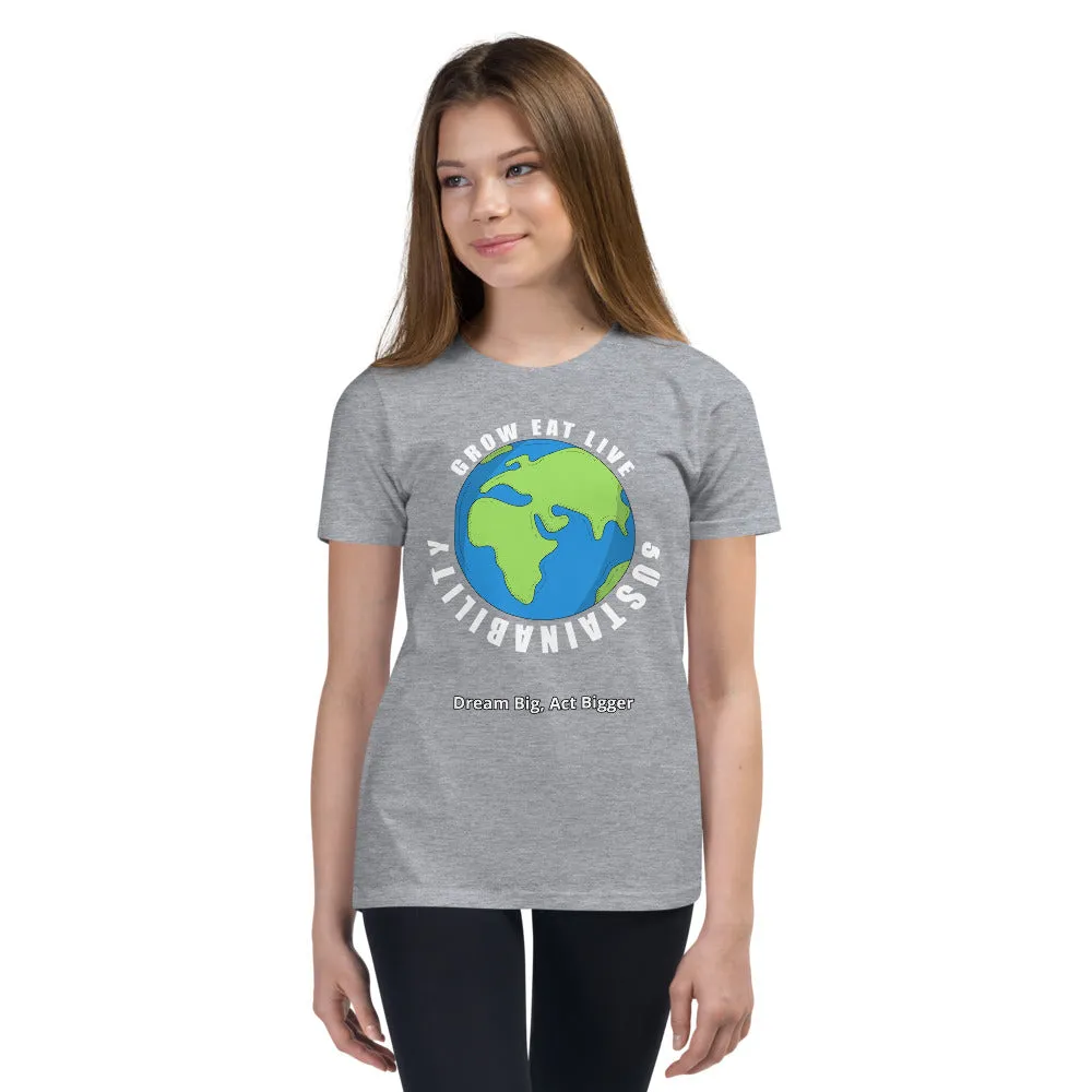 "Grow Eat Live" Youth Short Sleeve T-Shirt