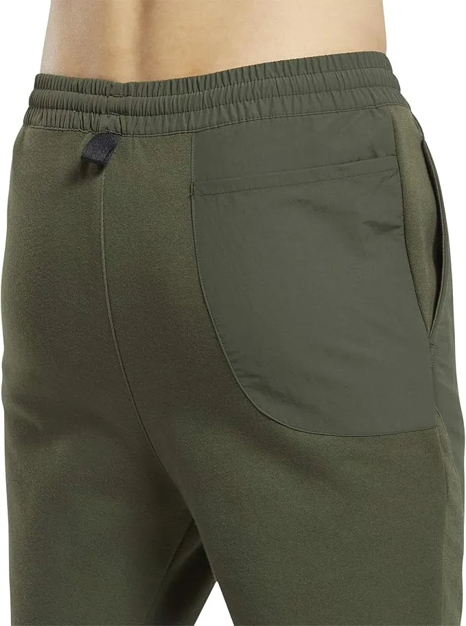Reebok Men Sweatpants Knit Woven-olive