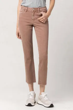 Reva Mid Rise Stretch Straight Leg