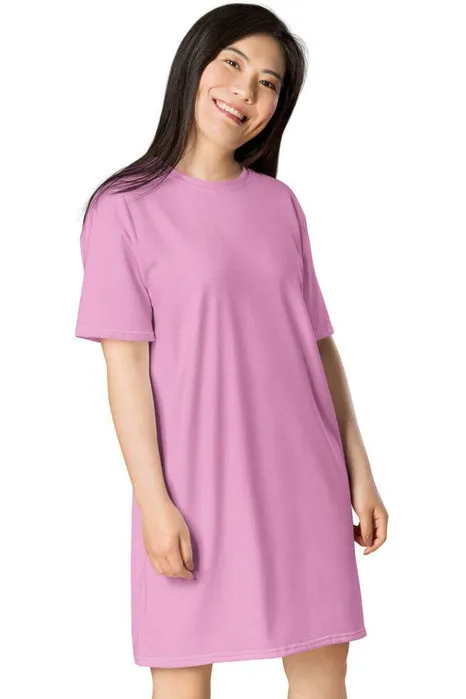 Rose Pink T-shirt dress