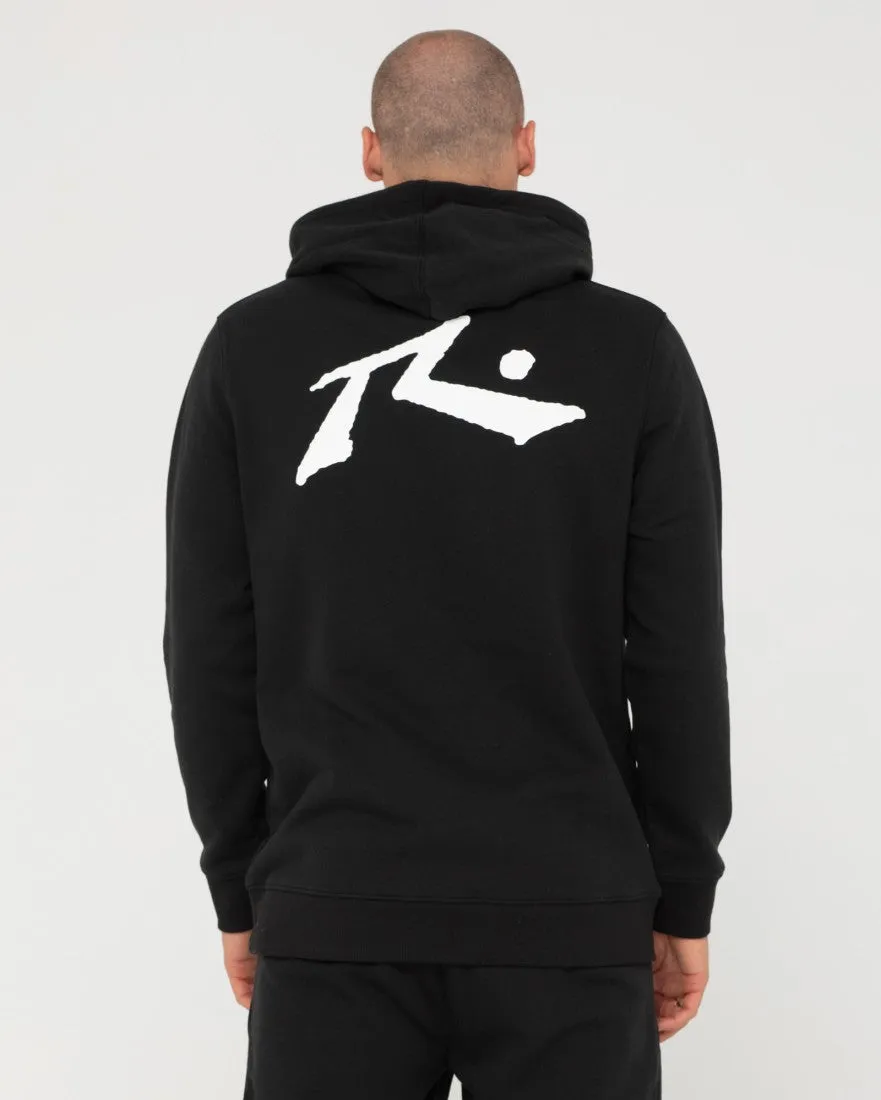 Rusty Competition Hooded Fleece Boys - Black