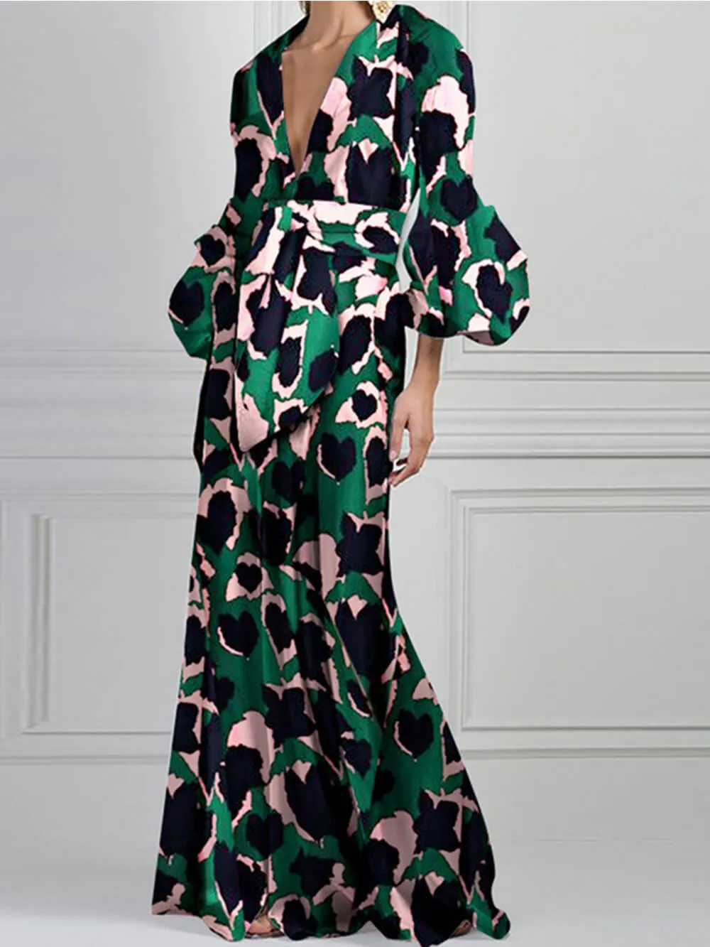 Sexy V-Neck Maxi Dress