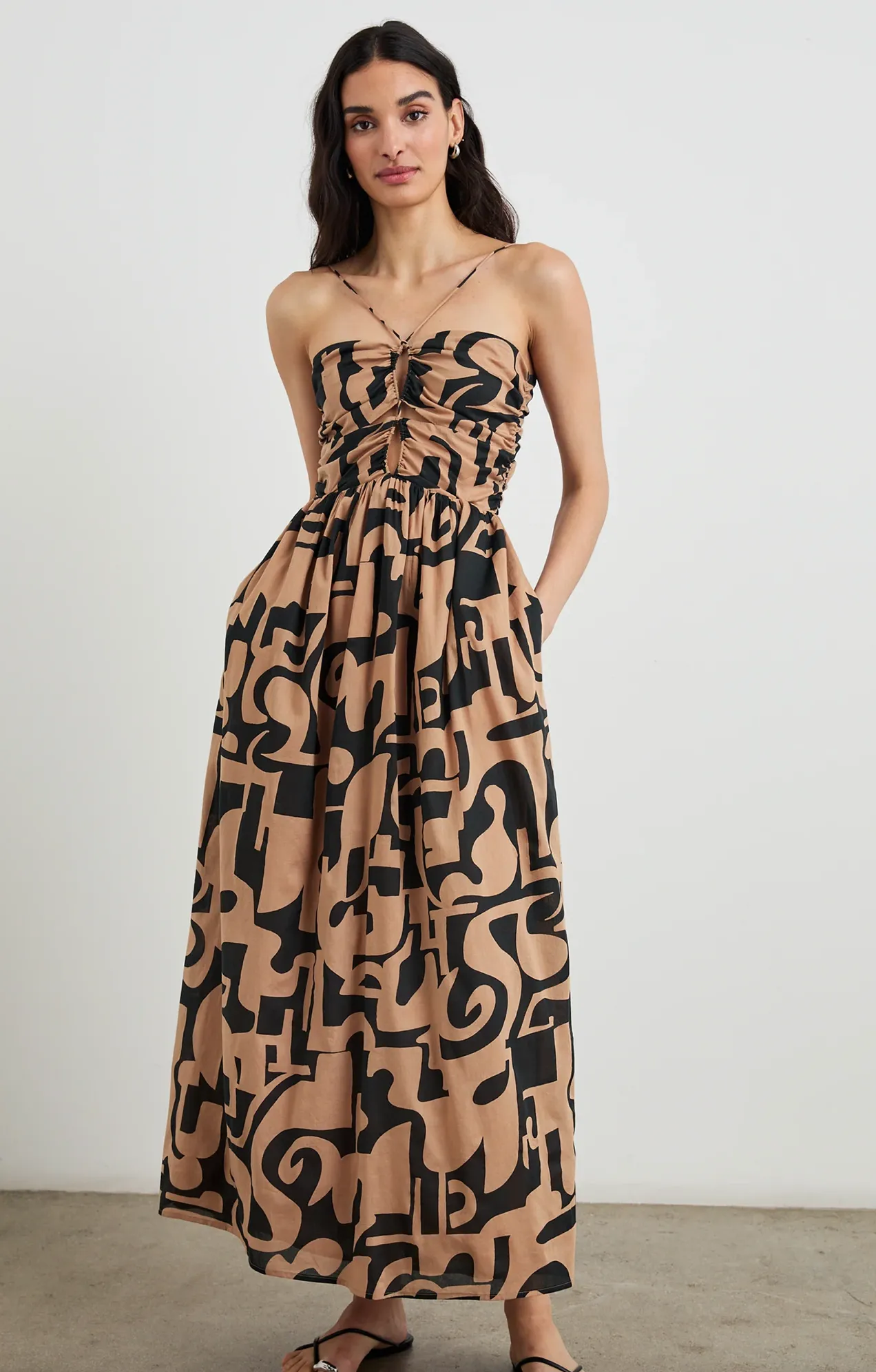 Silvia Dress in Santorini Sand