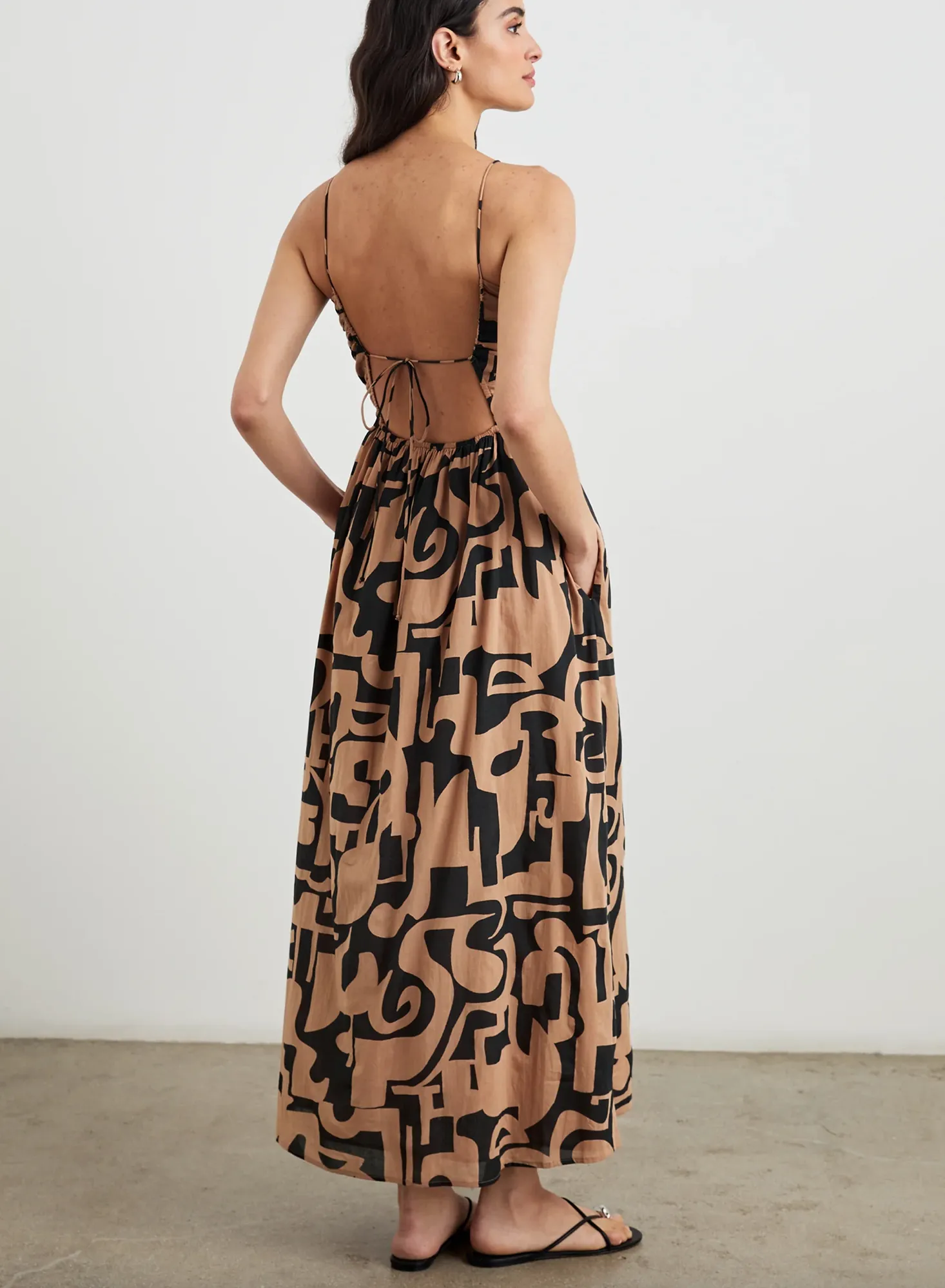 Silvia Dress in Santorini Sand