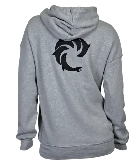 Solid Ladies Zip Hooded Sweatshirt