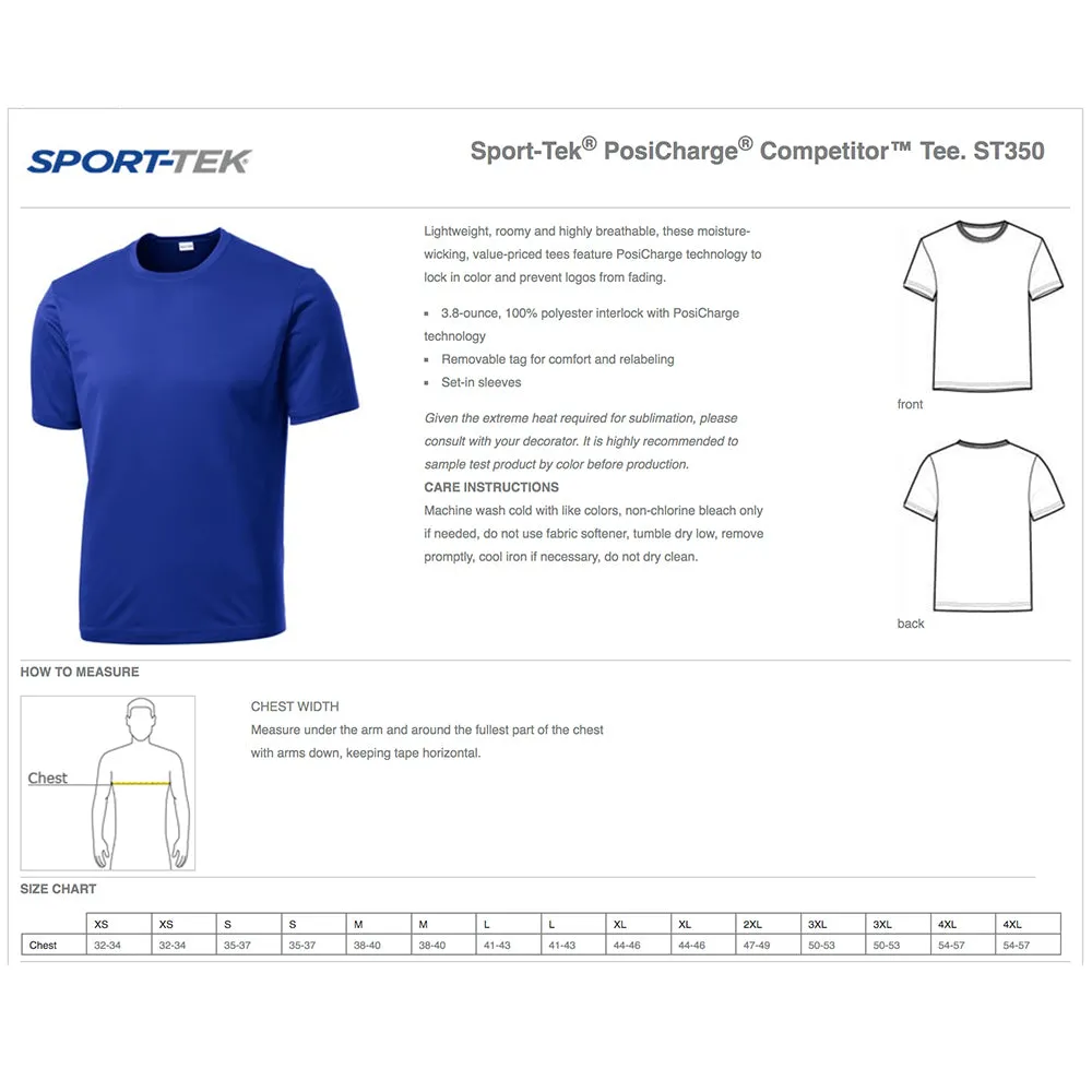 Sport-Tek Competitor Performance Crew T-shirt - Adult