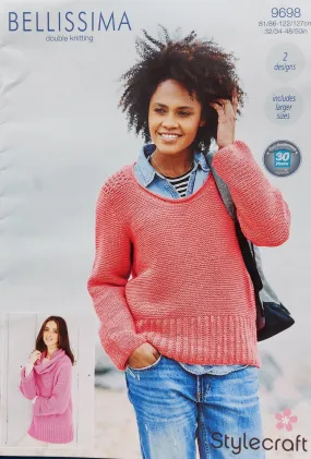 Stylecraft Bellissima DK Pattern 9698 - Sweaters