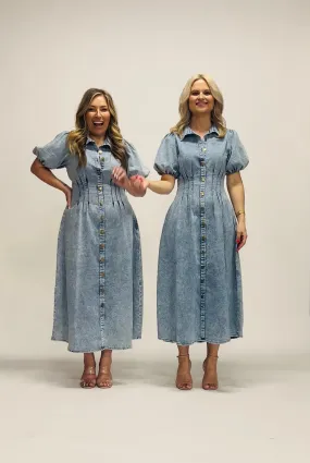 TAILOR DENIM DRESS- PRE ORDER