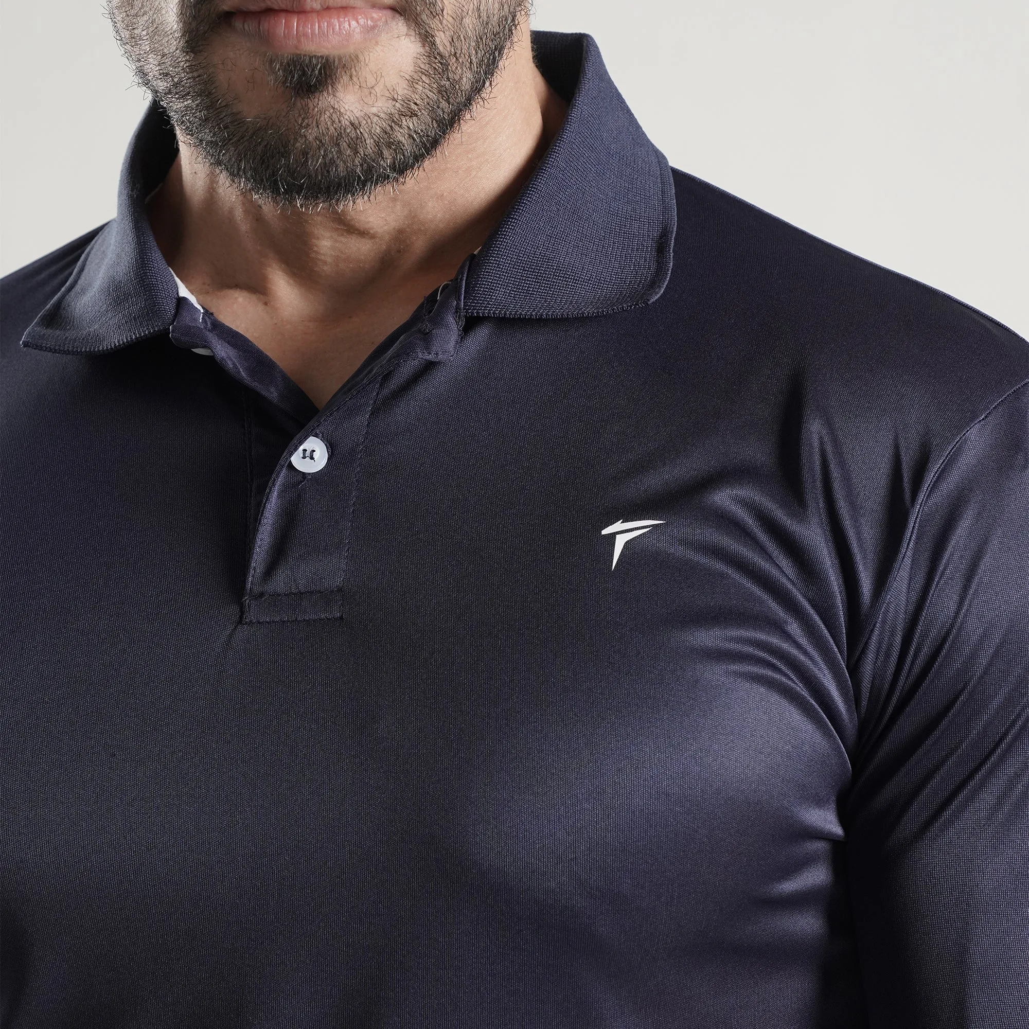 Tf-Full Sleeve Navy Polo Tee