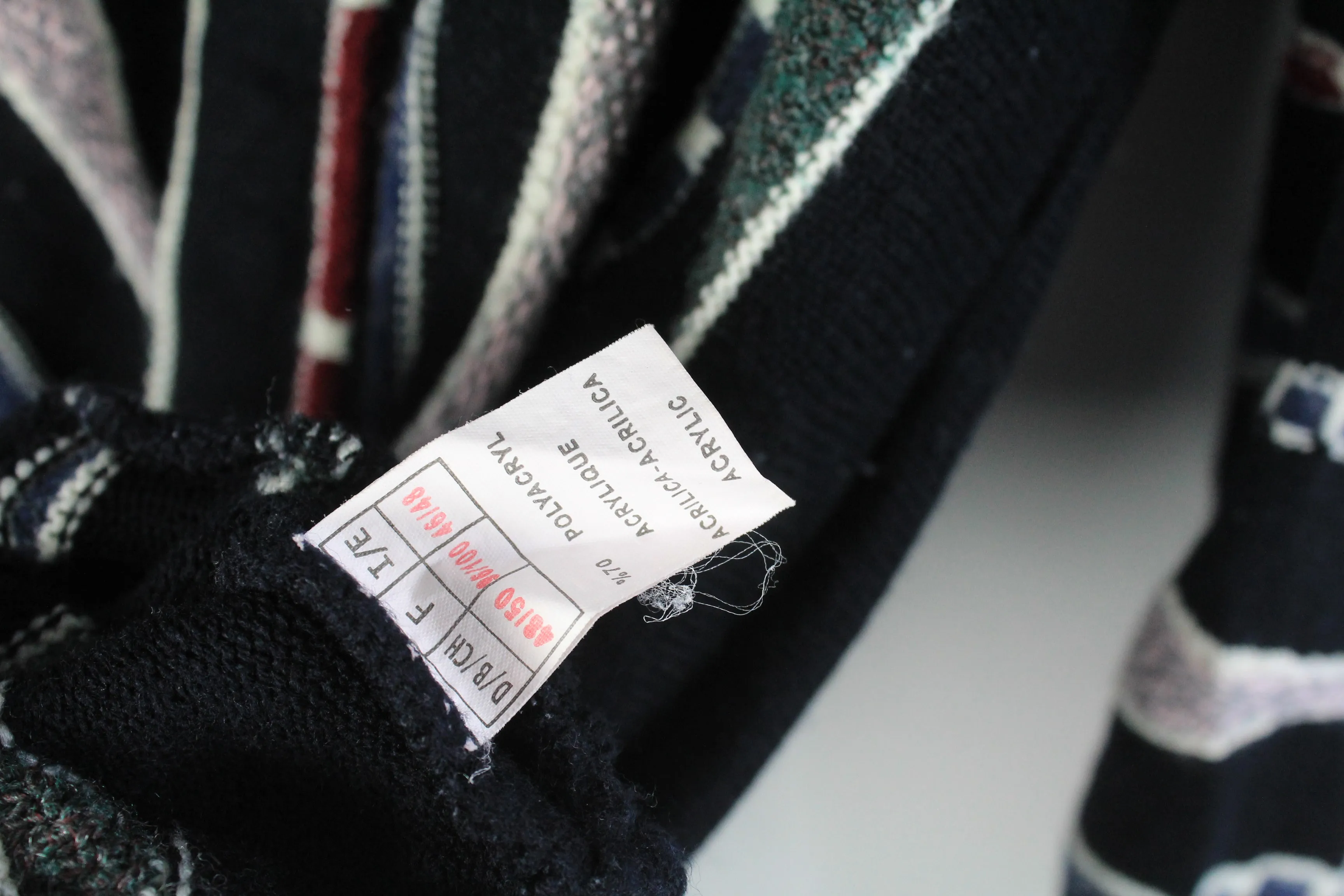 Vintage 3D Pattern Sweater XLarge