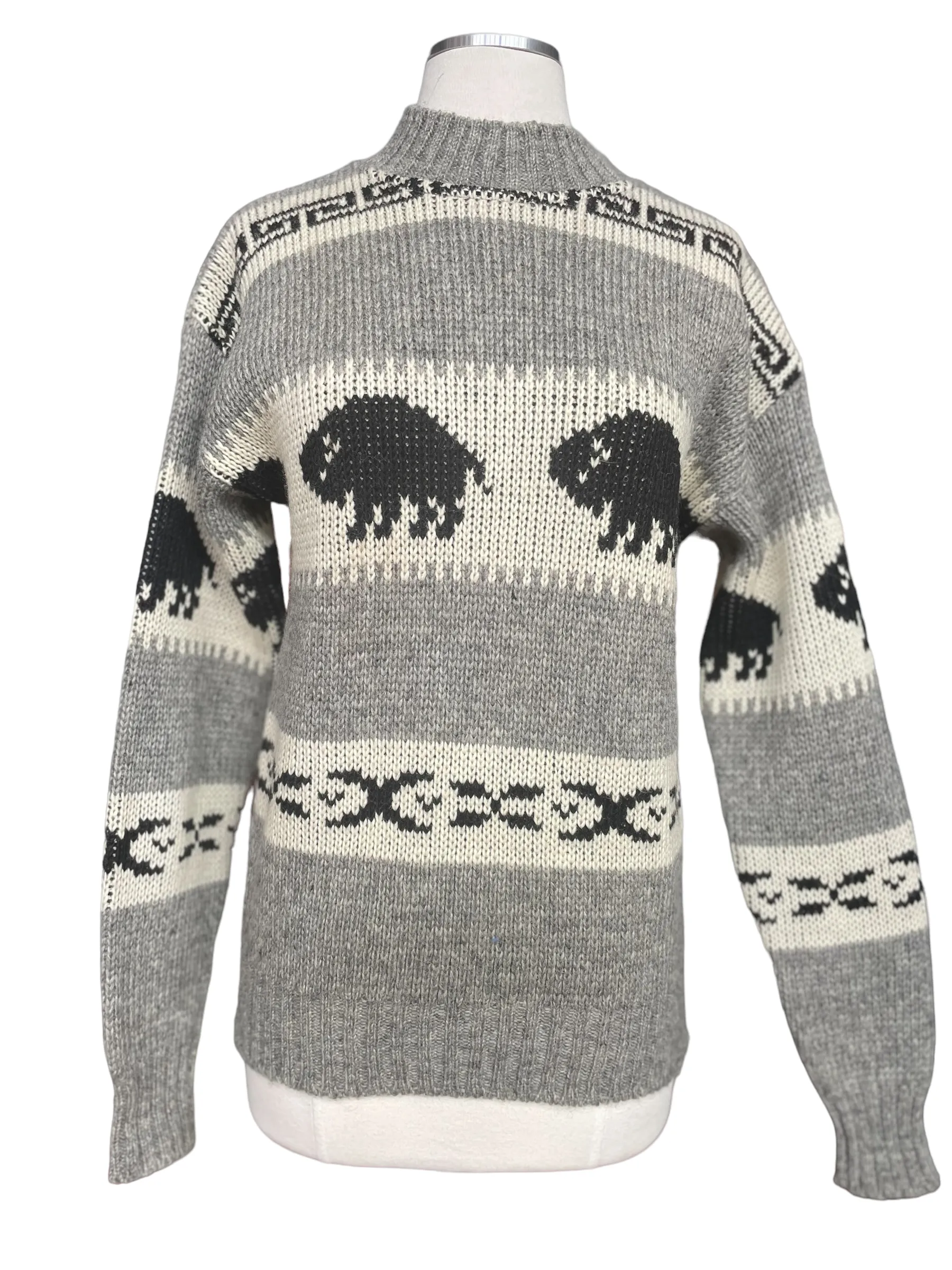 Vintage Brown Bison Wool Sweater | Barn Owl Vintage | Seattle True Vintage Sweaters