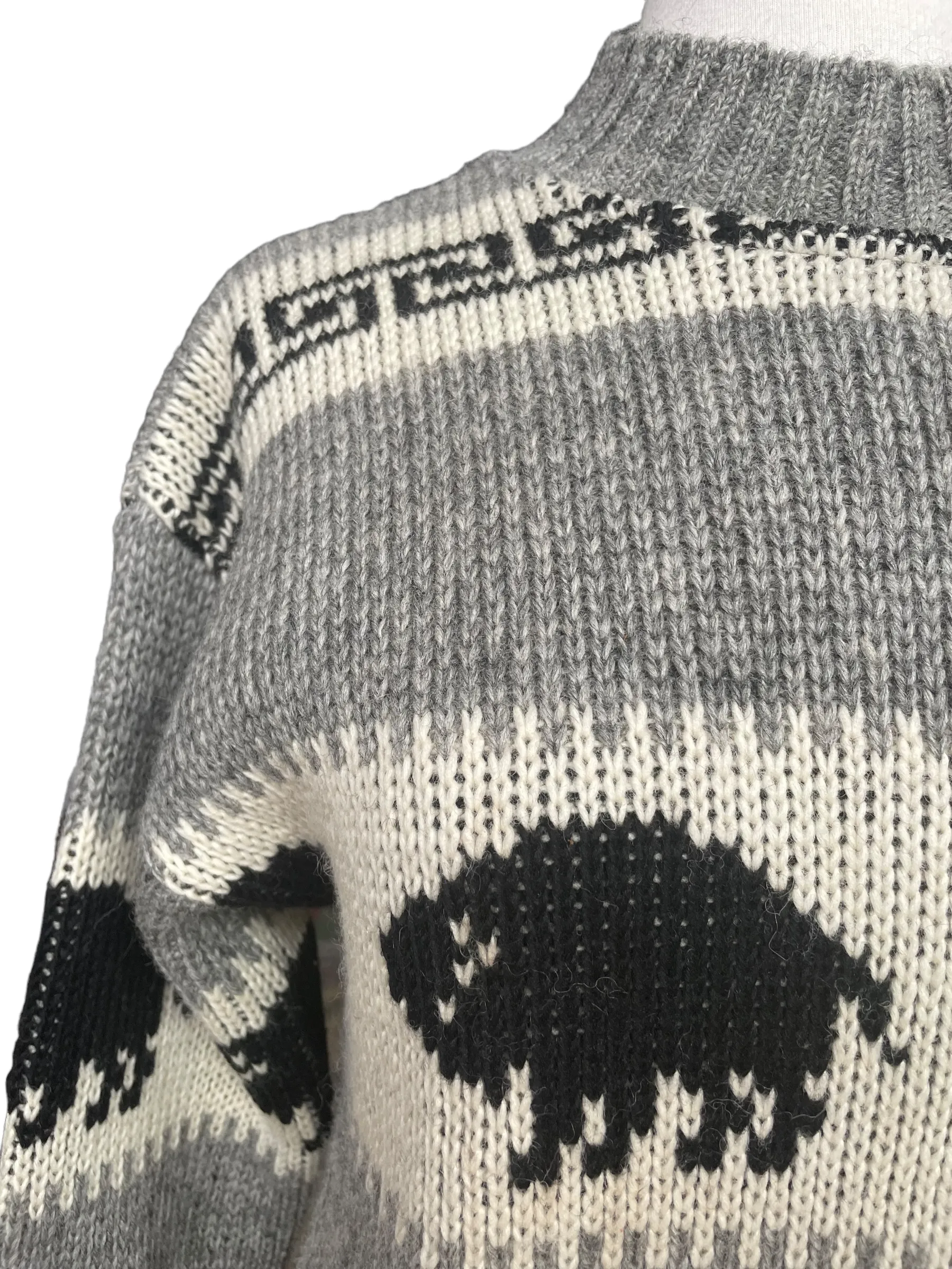 Vintage Brown Bison Wool Sweater | Barn Owl Vintage | Seattle True Vintage Sweaters
