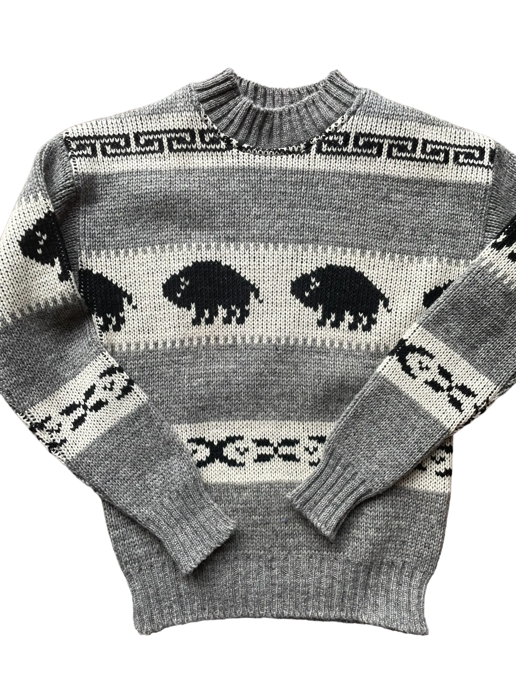 Vintage Brown Bison Wool Sweater | Barn Owl Vintage | Seattle True Vintage Sweaters