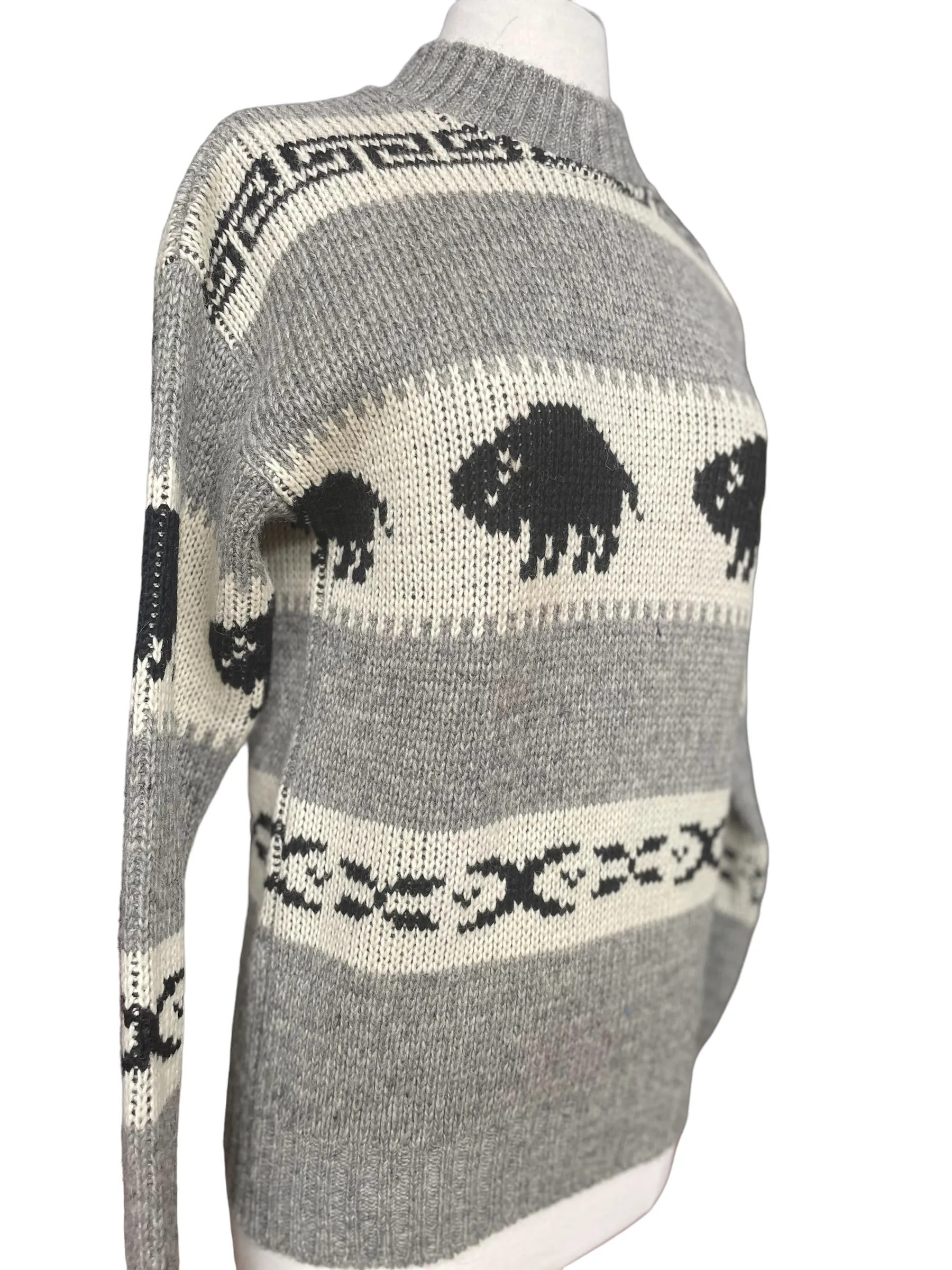 Vintage Brown Bison Wool Sweater | Barn Owl Vintage | Seattle True Vintage Sweaters