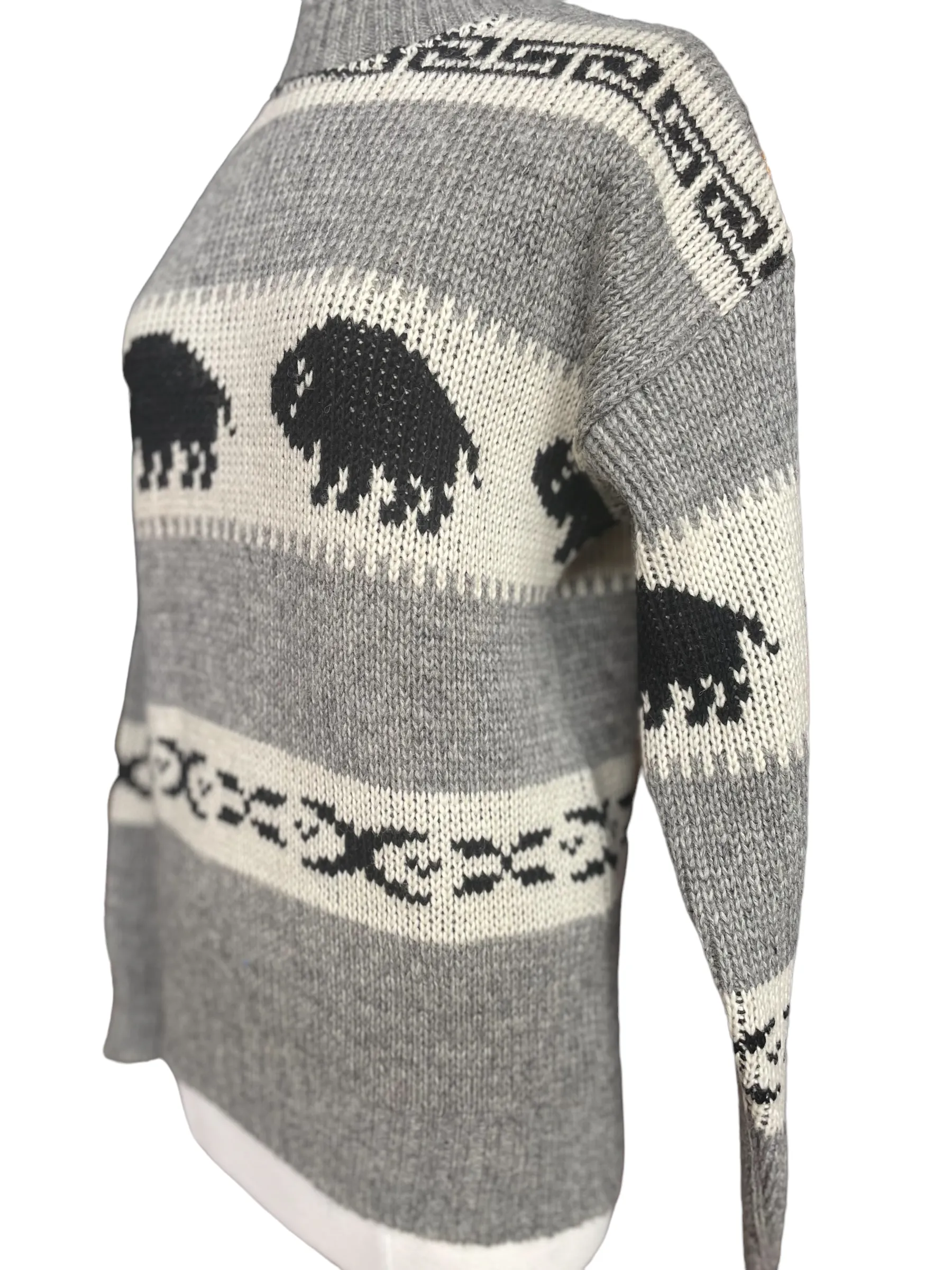 Vintage Brown Bison Wool Sweater | Barn Owl Vintage | Seattle True Vintage Sweaters