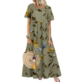 Vintage floral long dress iciCosmetic™