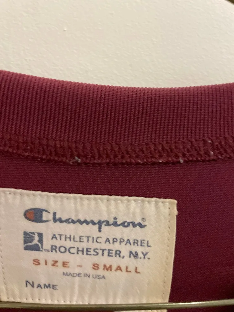 Vintage red champion athletic sweatshirt size S