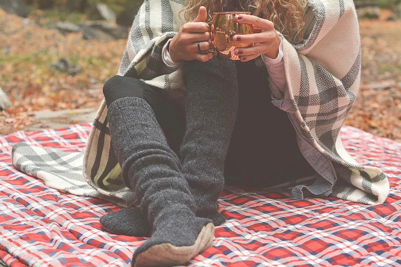 Wool Cabin Socks | Lake Life | Size 8-11