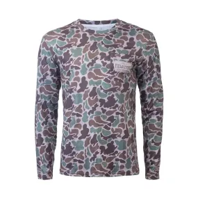 Youth Dri-Fit Pocketed Long Sleeve Tee- Camo